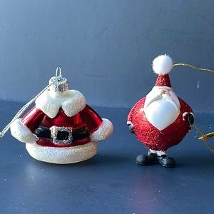 🎄2 Santa Ornaments